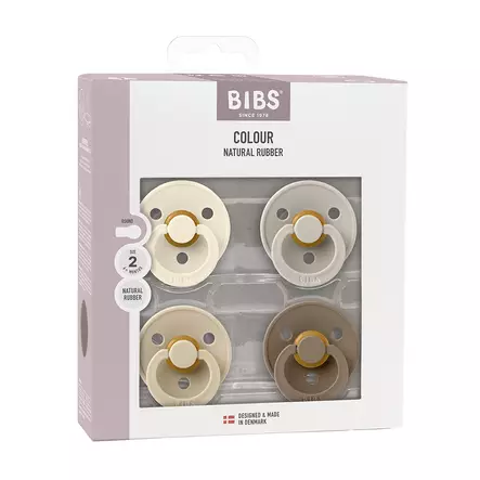 Bibs Colour Combo 4 pack Ivory/Sand/Vanilla/Dark Oak. - Tutit ja tuttinauhat - 120460 - 1