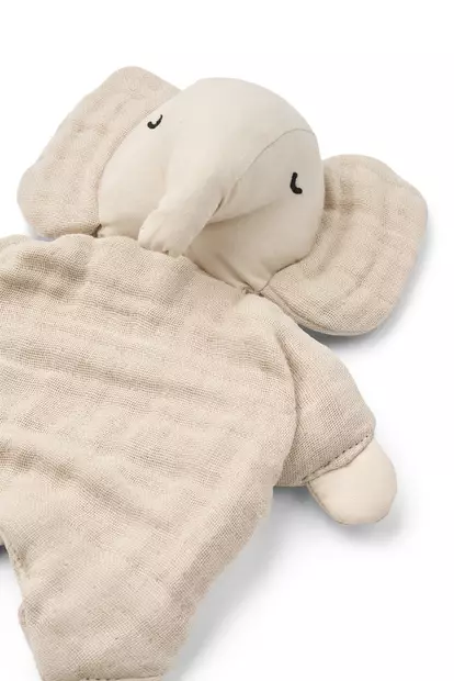 Liewood Amaya uniriepu Cuddle Teddy Elephant, Sandy, pehmoista luomupuuvillaa. - Pehmolelut ja unilelut - 20316-5060 - 2