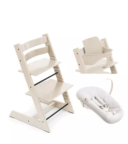 Stokke Tripp Trapp syöttötuoli Bundle Vanilla White. - Stokke Tripp Trapp tuotteet - 697500 - 1