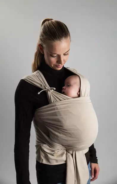 Najell Wrap kantoliina, esisidottu Powder Beige, oon äärimmäisen helppo käyttää. - Kantoreput - N3181980 - 2