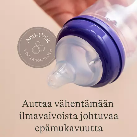 Lansinoh tuttipullo Natural Wave auttaa vähentämään ilmavaivoja. - Tuttipullot ja pullotutit - 75450 - 2