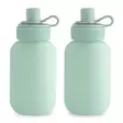 Mushie täytettävä smoothiepussi 2-pack Cambridge Blue. - Välipalapussit, eväsrasiat ja snackcupit - 102010 - 1
