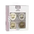 Bibs Colour Combo 4 pack Ivory/Sand/Vanilla/Dark Oak. - Tutit ja tuttinauhat - 110460 - 1