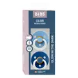 Bibs Night luonnonkumitutti 2 kpl 0-6kk, Sky Blue/Cornflower, pakkaus. - Tutit ja tuttinauhat - 110480 - 3