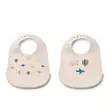 Liewood Tilda ruokalappu 2-pack Aviator Ecru. - Ruokalaput - 15128-2330 - 1