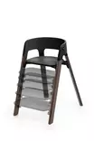 Stokke Steps syöttötuoli Black / Warm Brown, jalkatuki säätyy moneen eri tasoon. - Syöttötuolit - 692400 - 5