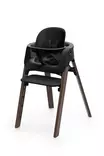 Stokke Steps syöttötuoli Black / Warm Brown bundle sisältää tuolin, tarjottimen, Baby Setin ja valjaat. - Syöttötuolit - 692400 - 4