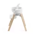 Stokke Steps syöttötuoli White / Natural sivusta. - Syöttötuolit - 692600 - 8