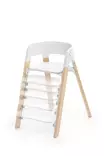 Stokke Steps syöttötuoli White / Natural jalkatuki säätyy useaan eri asentoon. - Syöttötuolit - 692600 - 5