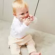 Matchstick Monkey Teething purulelu Dusty Pink lapsella. - Purulelut - 910-010 - 2