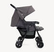 Tuplarattaat Joie Aire Twin Dark Pewter sivusta makuuasennossa. - Sisarusrattaat - S1217AEDPW000 - 5