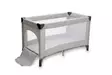 Matkasänky Britton Compact Quartz Grey, päädyssä luukku taaperolle. - Matkasängyt - B2480 - 2