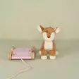 Little Dutch vetolelu Fairy Garden Pull-along Deer lähtee irti jalustastaan. - Puulelut - LD9020 - 3