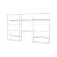 STOREY kirjahylly, 3 kokonaisuutta, hyllyt 14kpl, pöytälevy 80cm - valkoinen - Hyllykokonaisuudet - STO-34-000 - 10