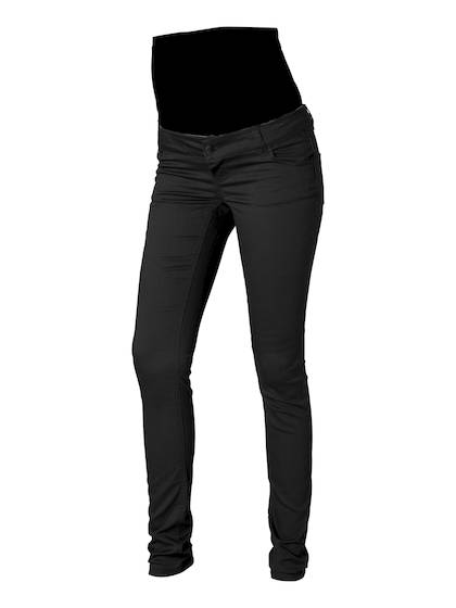 Mamalicious Shelly äitiysfarkut värissä Black Denim - Äitiyshousut ja legginsit - 20005290 - 1