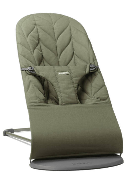 BabyBj=C3=B6rn Bliss Bouncer sitteri Woven Petal Quilt, Dark Green. - Sitterit - BB006140 - 1
