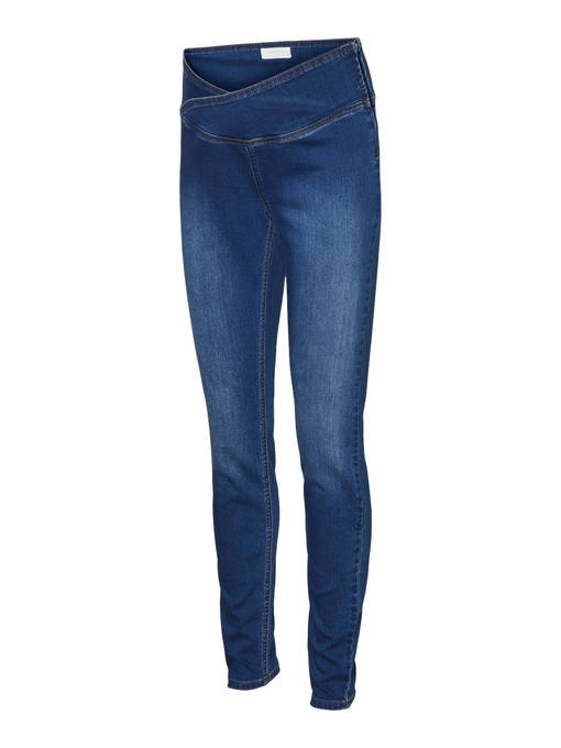 Mamalicious Houston =C3=A4itiysfarkut Medium Blue Denim. - Äitiyshousut ja legginsit - 20020040 - 1