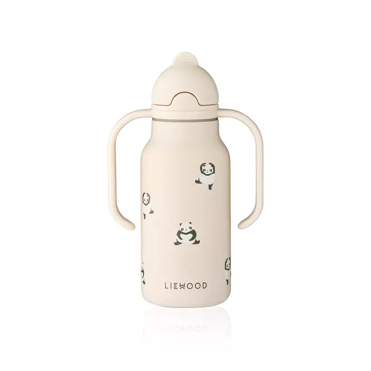 Liewood juomapullo Kimmie 250 ml Mini panda/Sandy. - Juomapullot ja pillipullot - 19618-2610 - 1