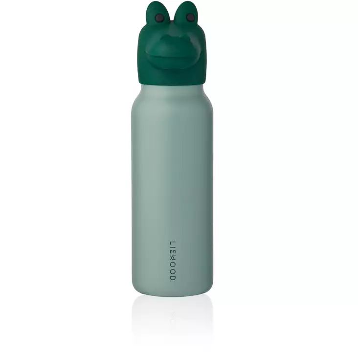 Liewood juomapullo Falk 350 ml Crocodile Lid Peppermint//Garden Green. - Juomapullot ja pillipullot - 20722-1040 - 1