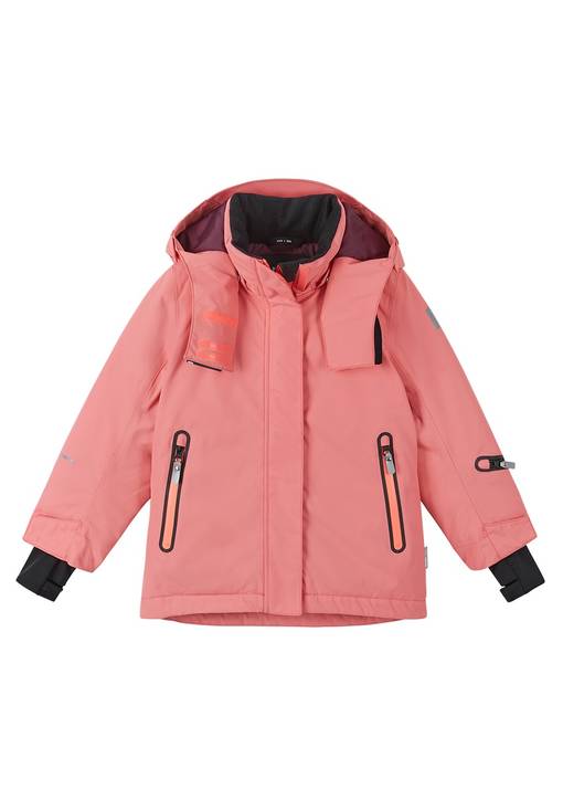 Reimatec Kiiruna talvitakki v=C3=A4riss=C3=A4 Coral Pink - Lasten talvitakit - 5100084A-4230 - 1