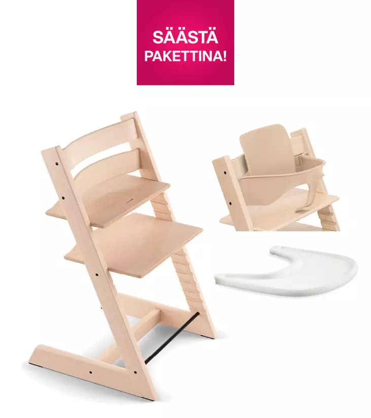 Stokke Tripp Trapp syöttötuoli Bundle Natural. - Stokke Tripp Trapp tuotteet - 685300 - 1