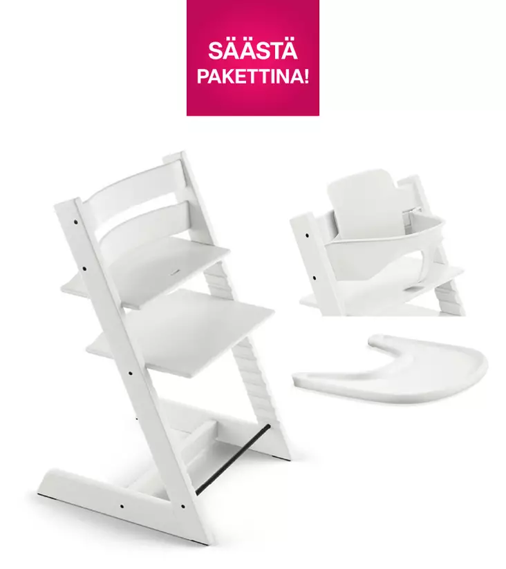 Stokke Tripp Trapp syöttötuoli Bundle White. - Stokke Tripp Trapp tuotteet - 685500 - 1