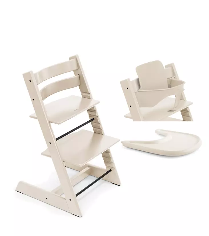 Stokke Tripp Trapp syöttötuoli Bundle Vanilla White. - Stokke Tripp Trapp tuotteet - 697200 - 1