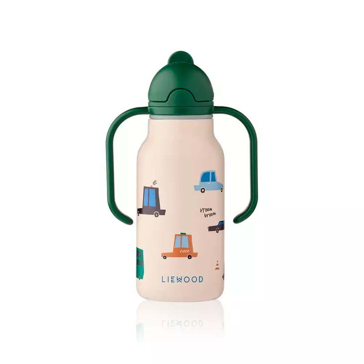 Liewood juomapullo Kimmie 250 ml Cars/Sandy. - Juomapullot ja pillipullot - 19618-2780 - 1