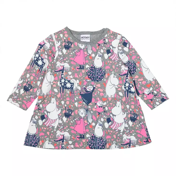 Muumi Hiutaleet Mekko Harmaa. - Hameet ja mekot - 72585940 - 1