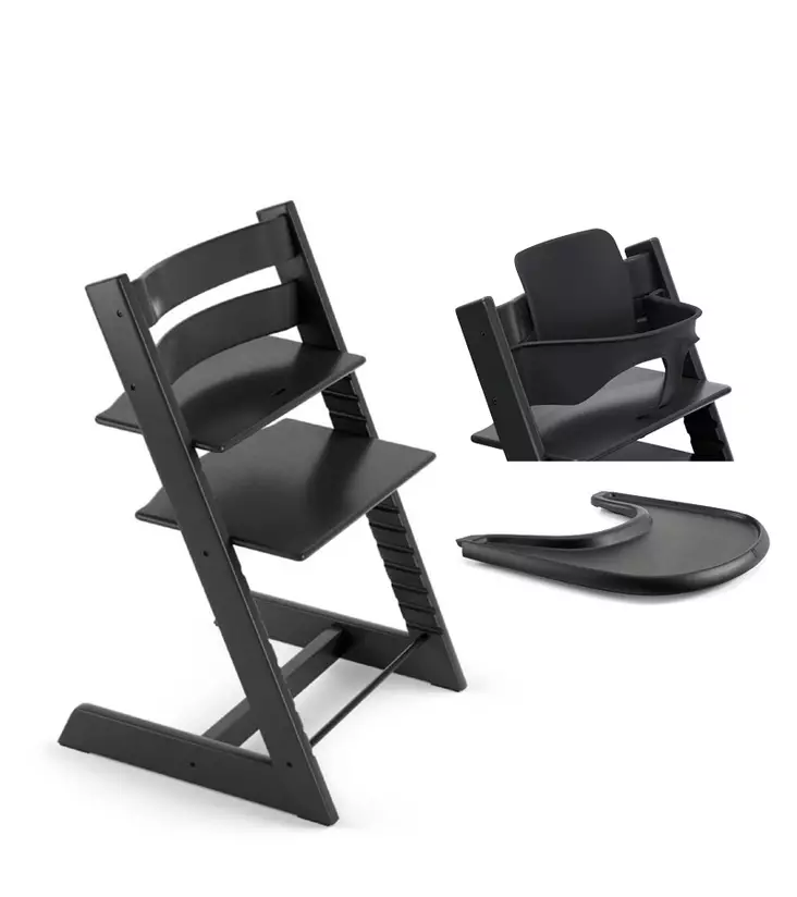 Stokke Tripp Trapp syöttötuoli Bundle Black. - Stokke Tripp Trapp tuotteet - 685400 - 1