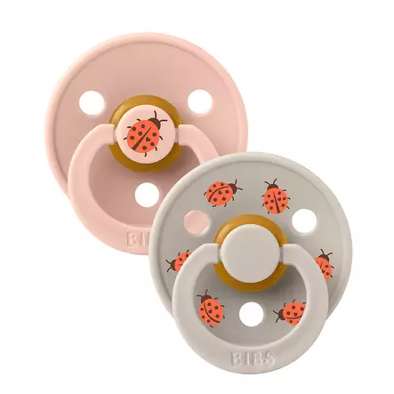 Bibs luonnonkumitutti 2 kpl Ladybug Blush Mix kuosilla. - Tutit ja tuttinauhat - 12025101 - 2