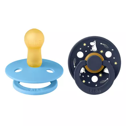 Bibs x Moomins luonnonkumitutti Size 2, Colour, Breeze/Deep Space. - Tutit ja tuttinauhat - 12029101 - 1