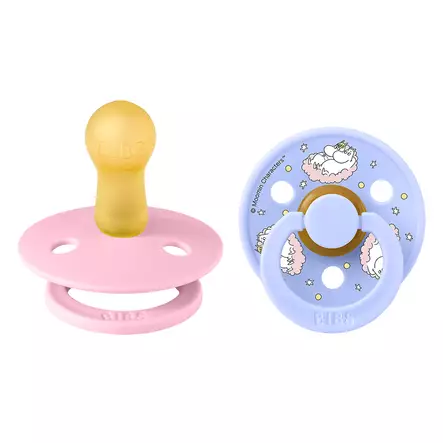 Bibs x Moomins luonnonkumitutti Size 2, Colour, Baby Pink/Hush. - Tutit ja tuttinauhat - 12033101 - 1