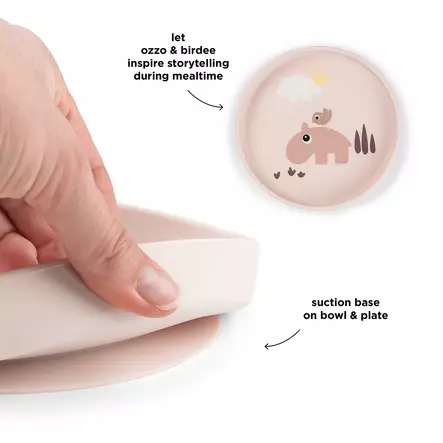 Silikonilautanen Done By Deer Stick&Stay, Playground Powder ominaisuudet - Lautaset ja kulhot - 1769821 - 2