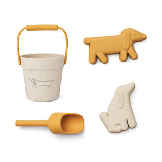 Liewood Kit Mini hiekkalelusetti dog/sandy 4-osaa. - Muovailuvahat ja hiekkalelut - 18860-1911 - 2