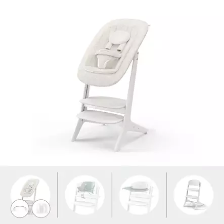 Starttipaketti Cybex Lemo Platinum 4in1 White Wood. - Syöttötuolit - 5240001571 - 1
