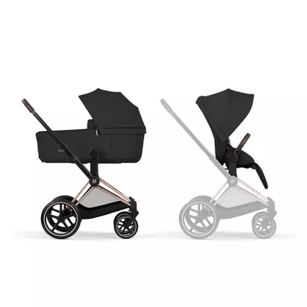 Cybex Priam Comfort yhdistelmävaunut Rosegold/Sepia Black. - Lastenvaunut ja yhdistelmävaunut - 526000001 - 1