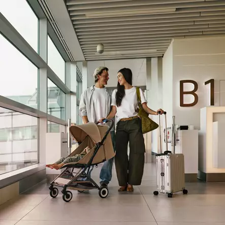 Matkarattaat CYBEX Orfeo Almond Beige sopivat käsimatkatavarakokoon. - Matkarattaat ja lastenrattaat - 526001031 - 2