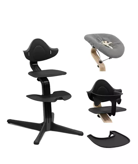 Starttipaketti Stokke Nomi 4 in 1 Black/Black. - Stokke Nomi syöttötuolit - 626401STA4in1 - 1