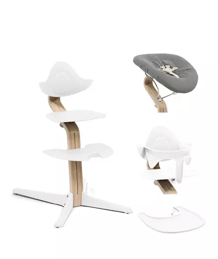 Starttipaketti Stokke Nomi 4 in 1 Natural/White. - Stokke Nomi syöttötuolit - 626501STA4in1 - 1