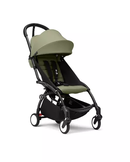 Stokke YoYo3 matkarattaat Black-runko / Olive. - Matkarattaat ja lastenrattaat - 646002rat11 - 1