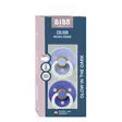 Bibs Night luonnonkumitutti 2 kpl 6-18kk, Hush/Grape, pakkaus. - Tutit ja tuttinauhat - 120481 - 3