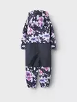Softshell haalari Name It Alfa Black Big Flower takaa. - Lasten välikausihaalarit - 132366741 - 2