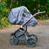 Nordbaby Universal sadesuoja Black Print. - Sadesuojat vaunuihin ja rattaisiin - 256491 - 1