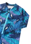 Reima Moomin Sandig UV-uimapuku Turquoise Blue, pitkä vetoketju helpottaa pukemista. - Uima-asut ja uv-vaatteet - 5200357A-6151 - 4