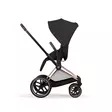 Cybex Priam Comfort rattaat Rosegold/Sepia Black, istuinosa työntäjää kohti. - Lastenvaunut ja yhdistelmävaunut - 526000001 - 7