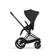 Cybex Priam Comfort rattaat Sepia Black, istuinosa työntäjää kohti. - Lastenvaunut ja yhdistelmävaunut - 526000011 - 4