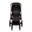 Cybex ePriam Comfort rattaat Rosegold/Sepia Black edestä. - Lastenvaunut ja yhdistelmävaunut - 526000041 - 12