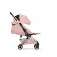 Cybex Coya Style matkarattaat Peach Pink makuuasennossa. - Matkarattaat ja lastenrattaat - 526000651 - 3