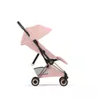 Cybex Coya Style matkarattaat Peach Pink selkänoja pystyssä. - Matkarattaat ja lastenrattaat - 526000651 - 2